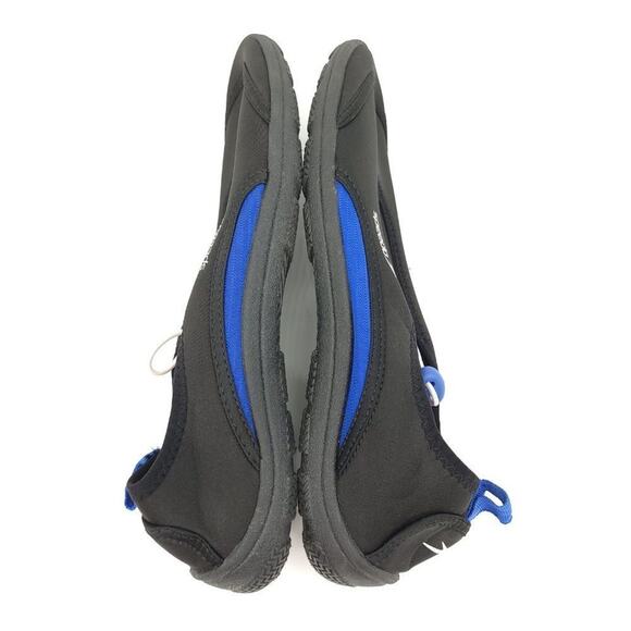 Speedo Shoes Mens Black Blue Water Shoes New Without Tags Size Large - Picture 7 of 11